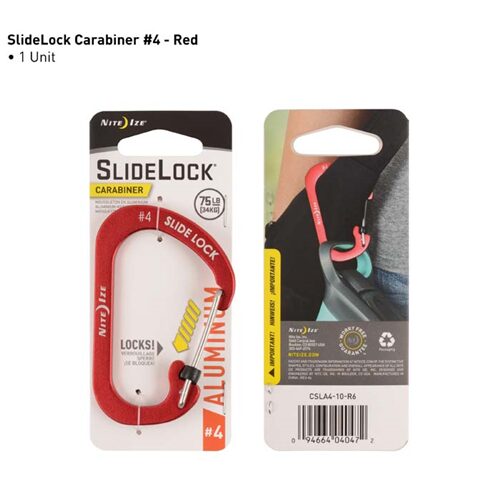 Nite Ize Slidelock Carabiner Aluminum CSLA - Survival &amp; Outdoors