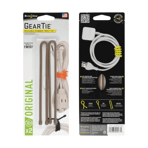 Nite-Ize Gear Tie® Loopable™ Reusable Rubber Twist Tie