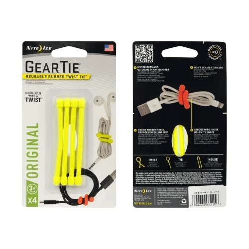 Nite-Ize Gear Tie® Loopable™ Reusable Rubber Twist Tie