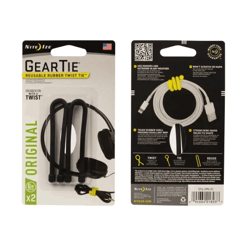 Nite-Ize Gear Tie® Loopable™ Reusable Rubber Twist Tie