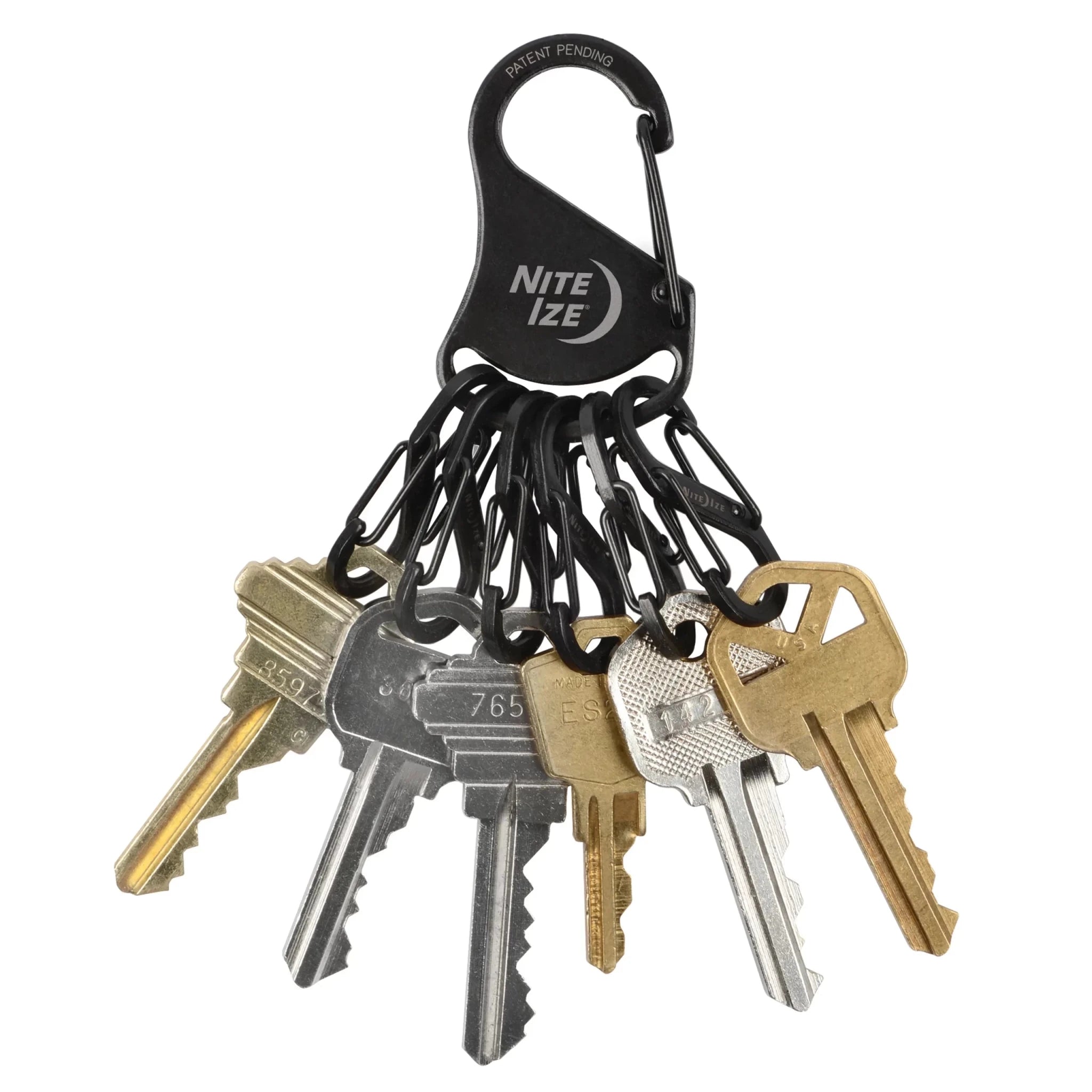 Nite Ize KeyRack Steel S-Biner - Black or Stainless - Tactical &amp; Duty Gear