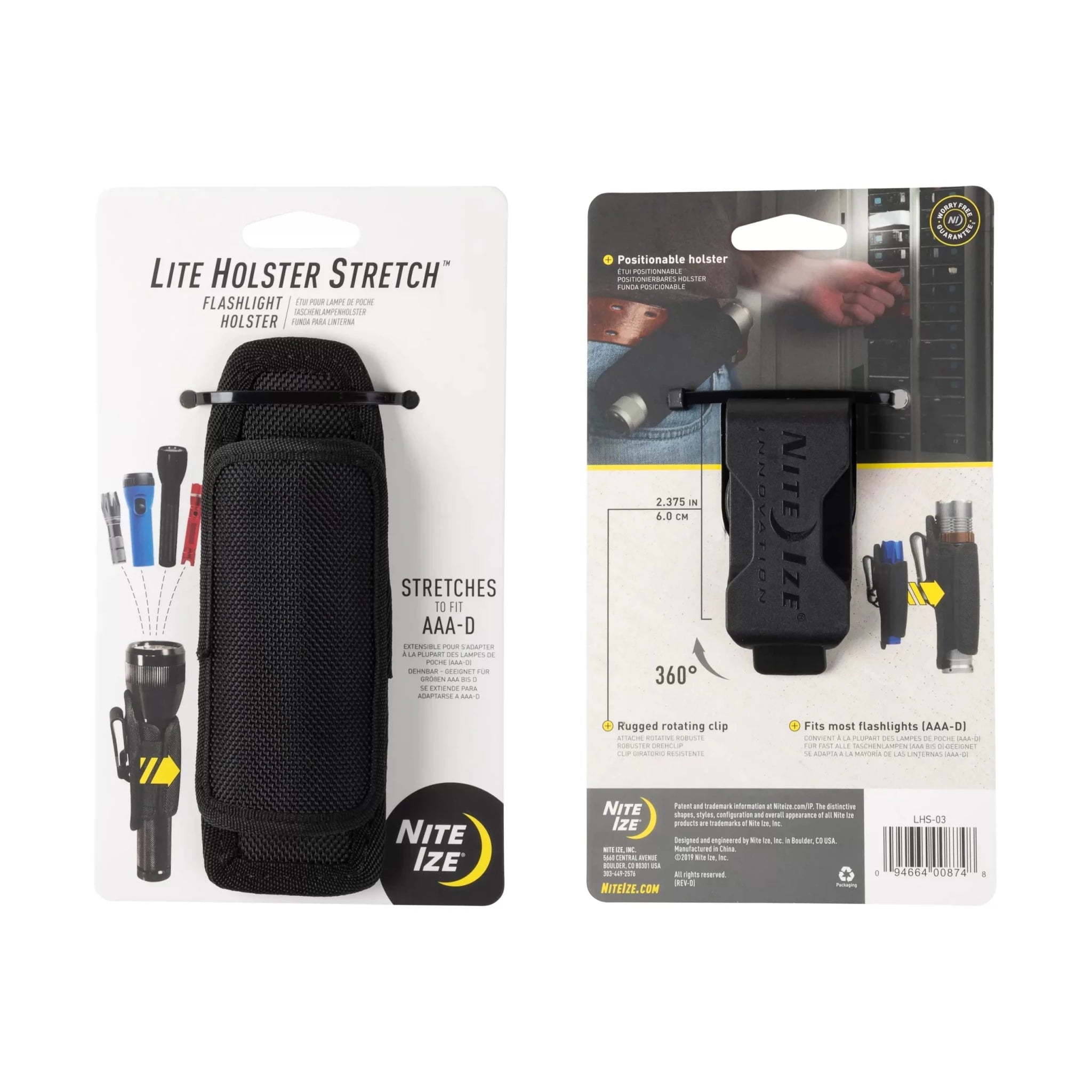 Nite Ize Lite Holster Stretch™ Flashlight Holster - Tactical &amp; Duty Gear