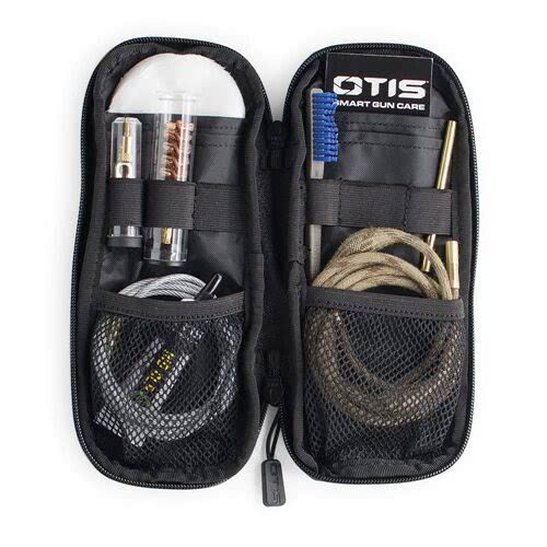 Otis Technology Defender Series FG-901 cleaning kit for 50 caliber firearms, kit contents shown