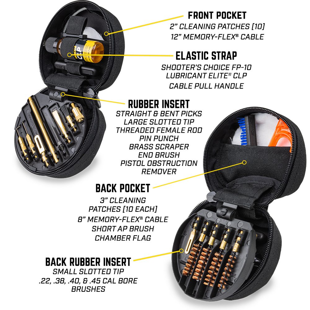 Otis Technology Professional Pistol Cleaning Kit - Shooting Accessories