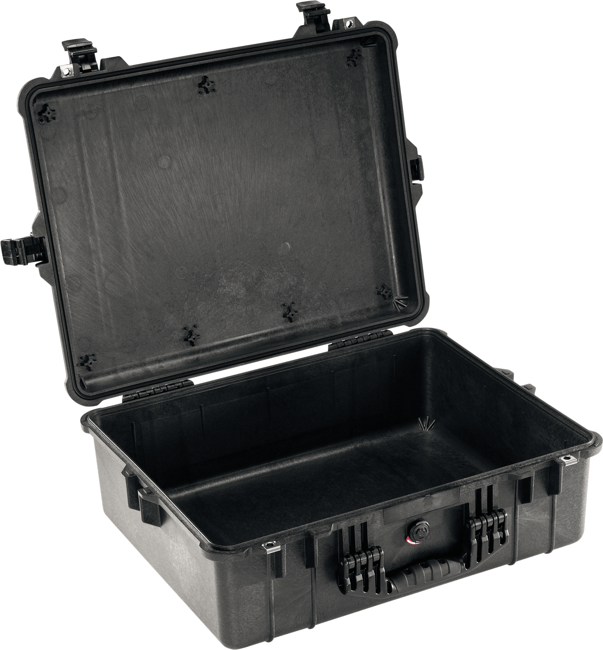 Pelican 1600 Protector Case in Black no foam clean shell interior model 1600-001-110