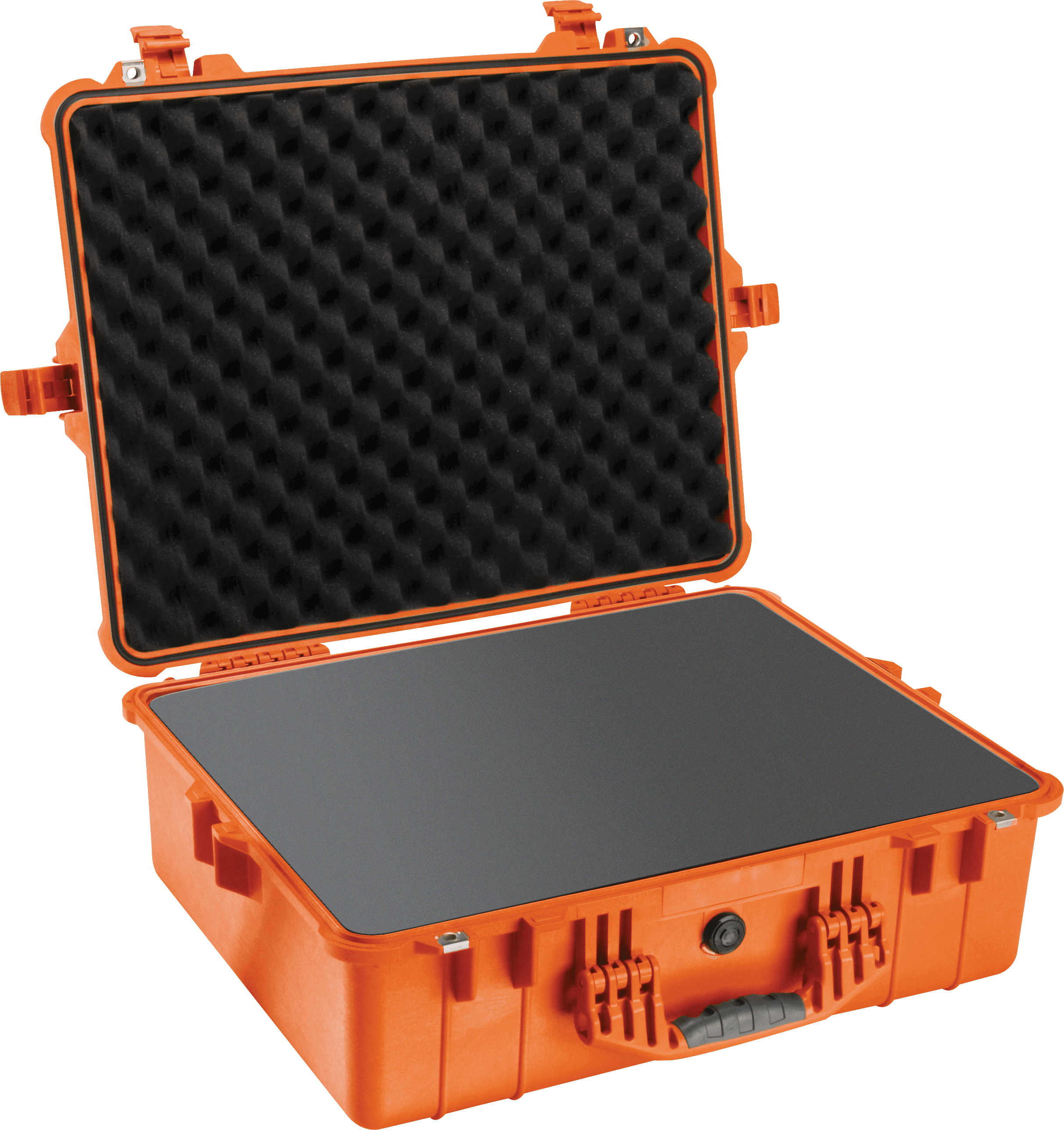 Pelican 1600 Protector Case in Orange with Pick N Pluck foam interior model 1600-000-150