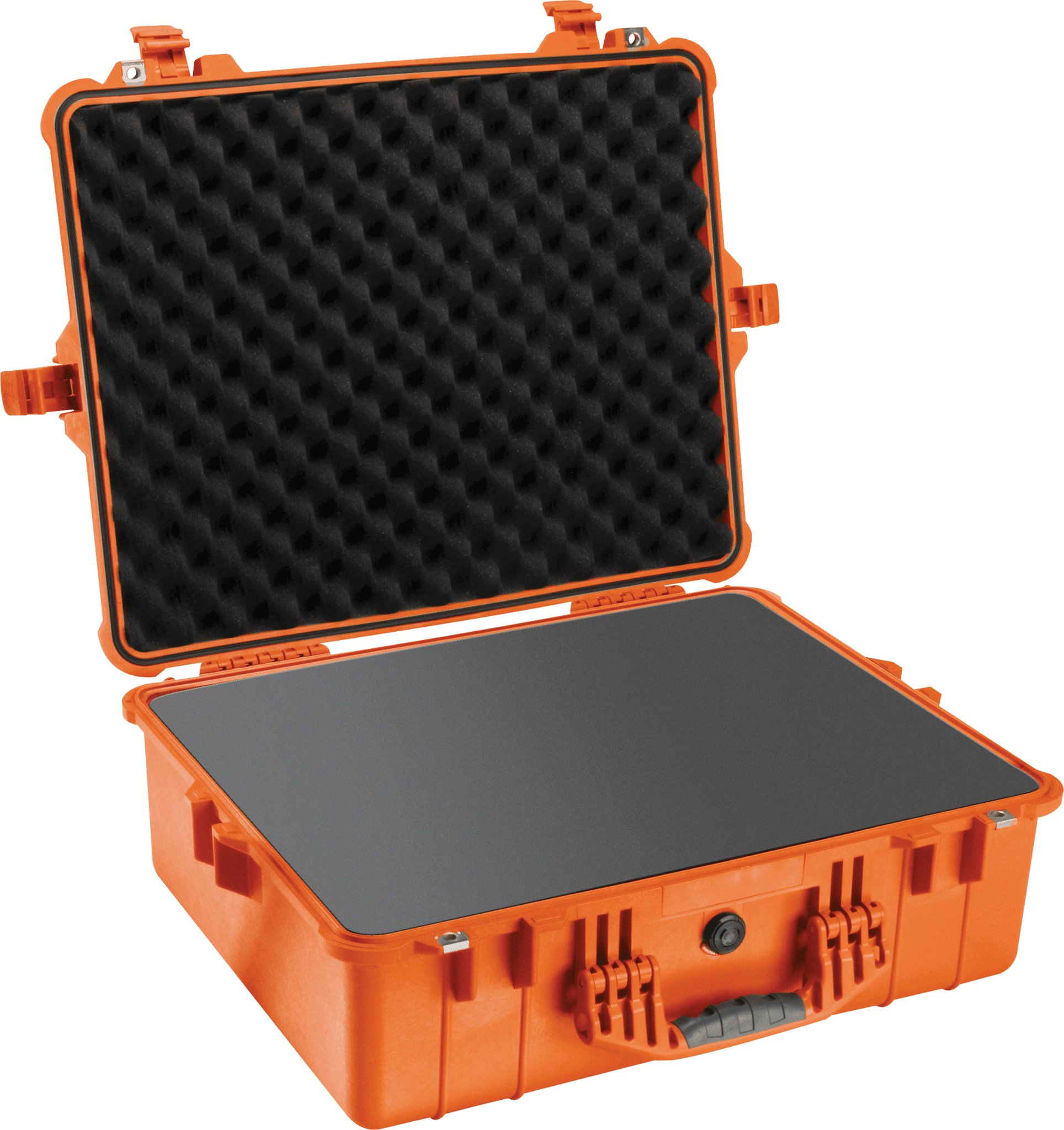 Pelican 1600 Protector Case in Orange with Pick N Pluck foam interior model 1600-000-150