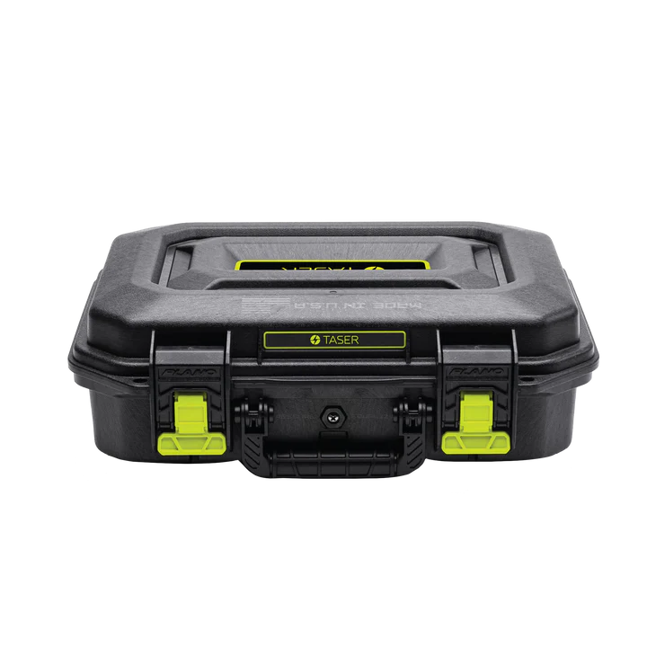 Plano 20600 TASER hard case in black, side view showing case edge with Dri-Loc moisture seal