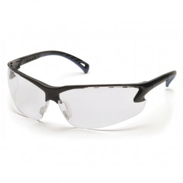 Pyramex Venture 3 Eye Protection - Clear Lens, Black Frame - Eye Protection