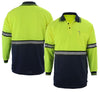 First Class Two-Tone Long-Sleeve Uniform Polo Shirt - Clothing &amp; Accessories