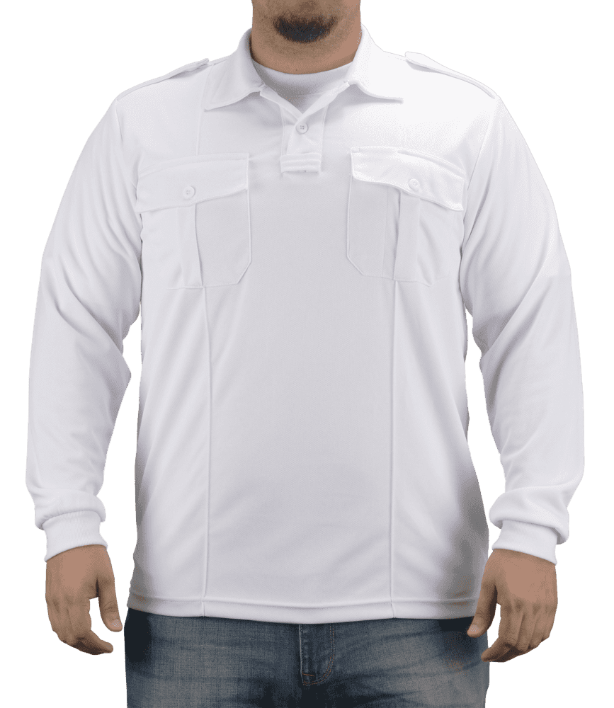 Pro-Dry Long Sleeve Polo Shirt with Two Pockets - Discontinued