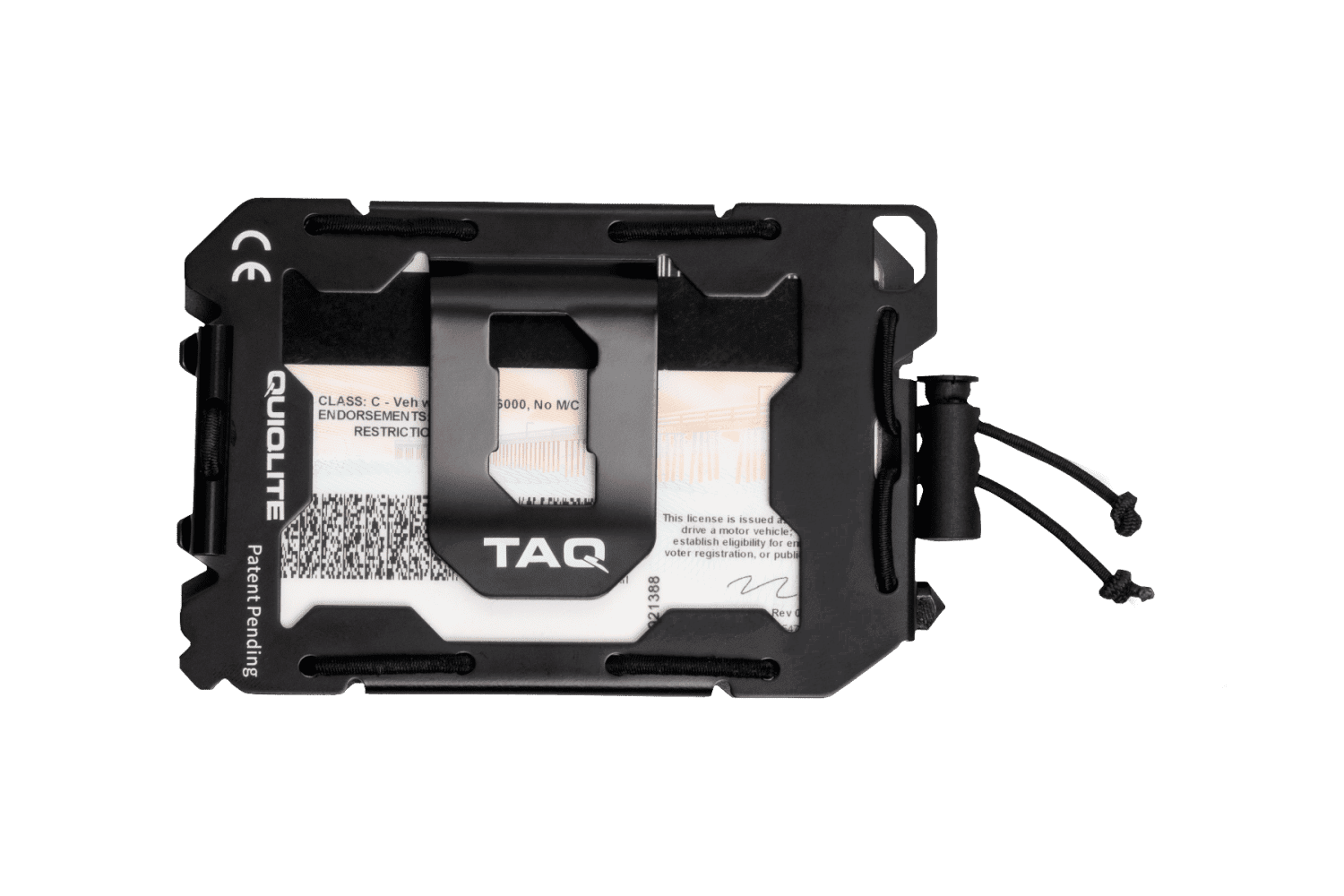 Quiqlite TAQ RFID Credit Card Wallet with Multi-tools and a Flashlight - Black