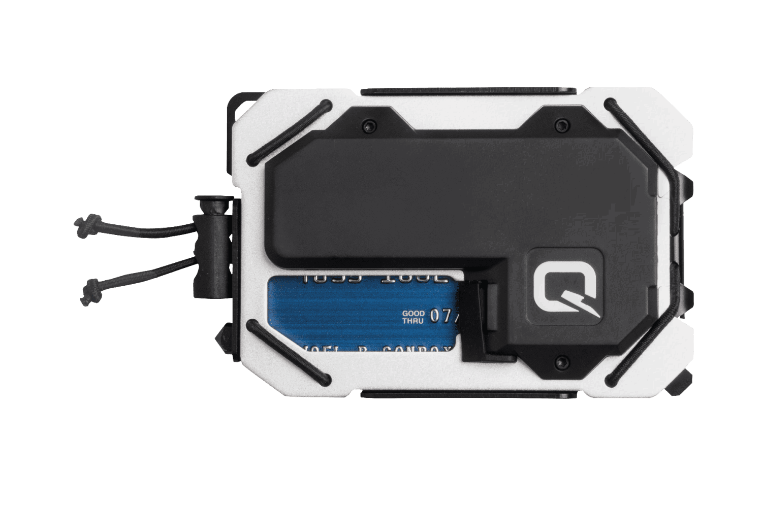 Quiqlite TAQ RFID Credit Card Wallet with Multi-tools and a Flashlight - Black