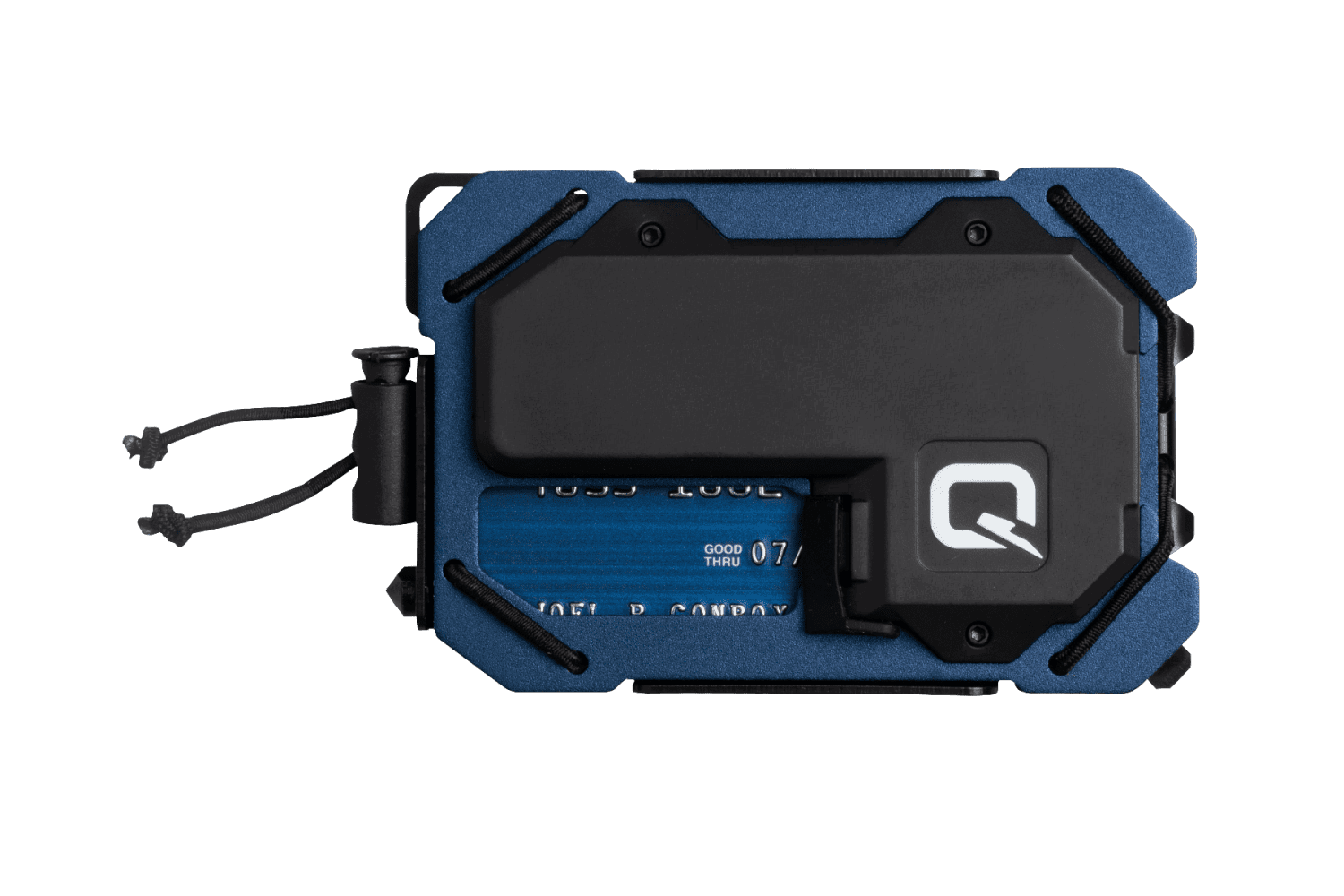 Quiqlite TAQ RFID Credit Card Wallet with Multi-tools and a Flashlight - Black