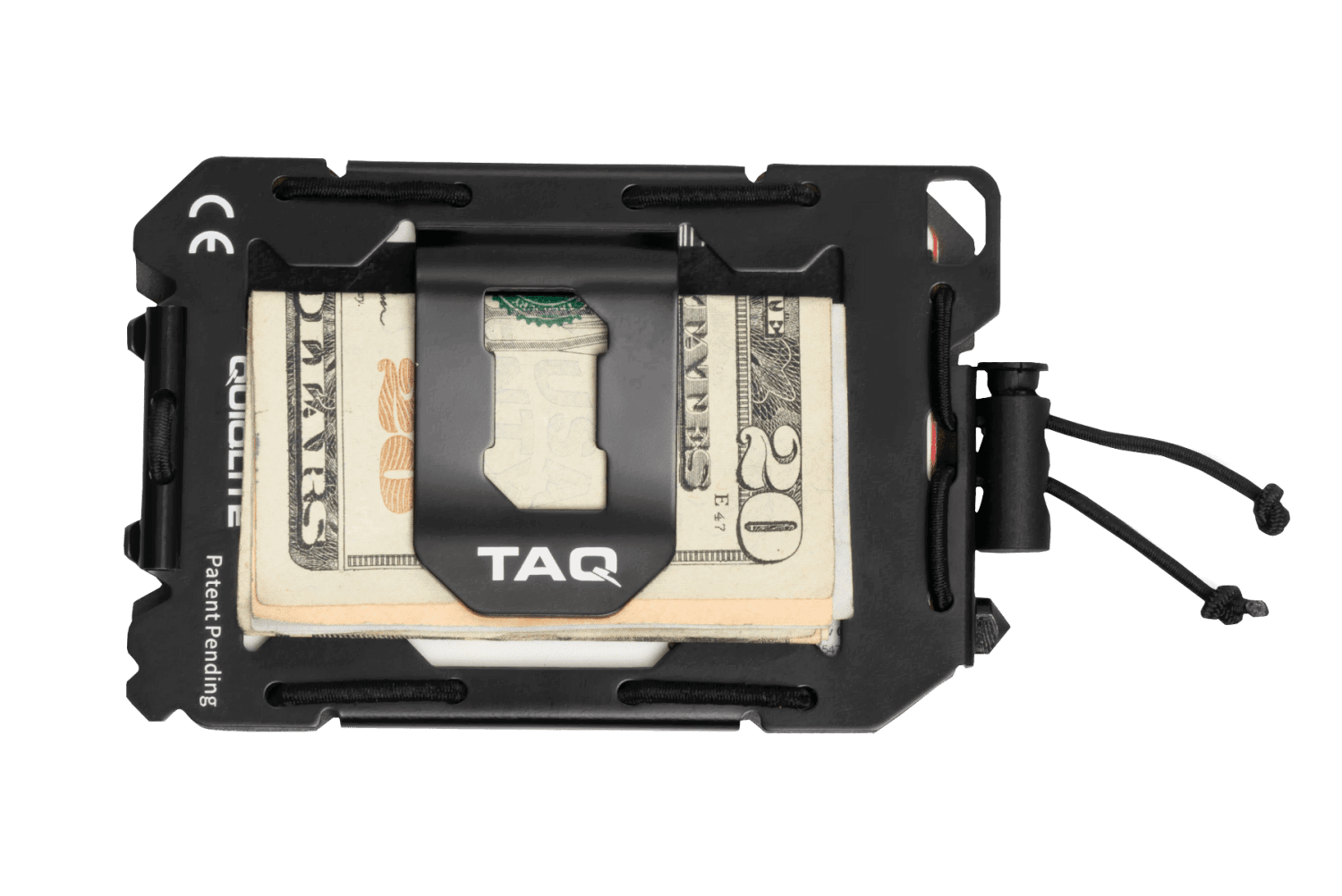 Quiqlite TAQ RFID Credit Card Wallet with Multi-tools and a Flashlight - Black
