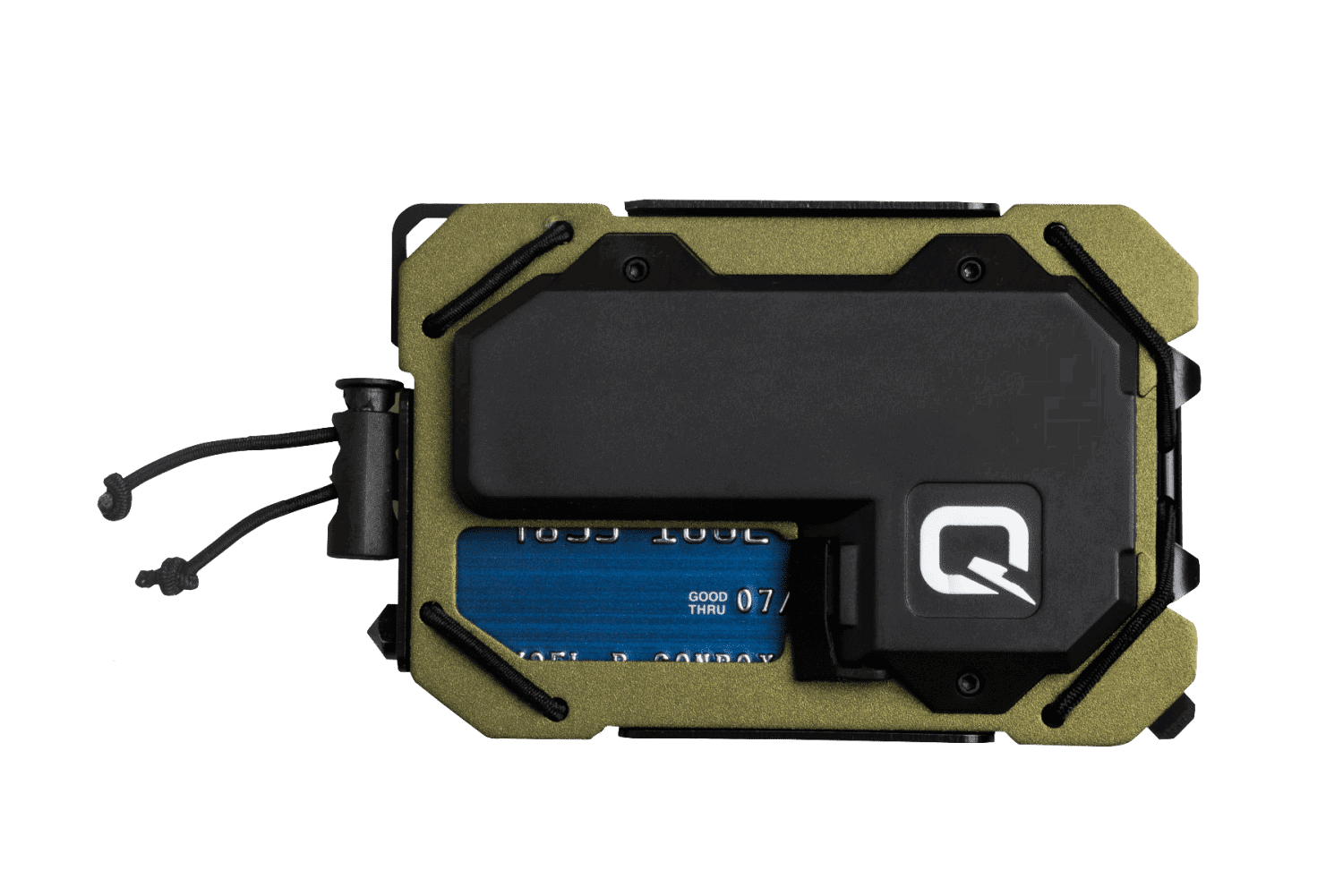 Quiqlite TAQ RFID Credit Card Wallet with Multi-tools and a Flashlight - Black