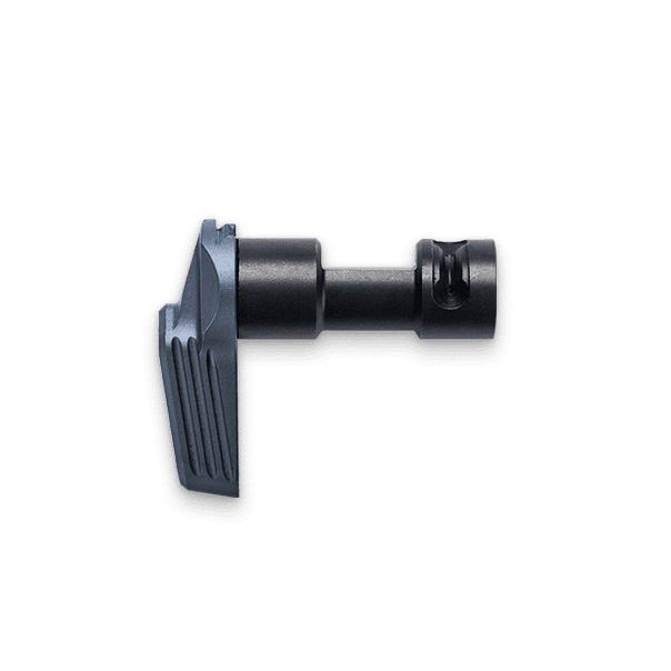 Radian Talon-GI safety selector R0592 with Radian Gray ribbed long lever on black selector shaft