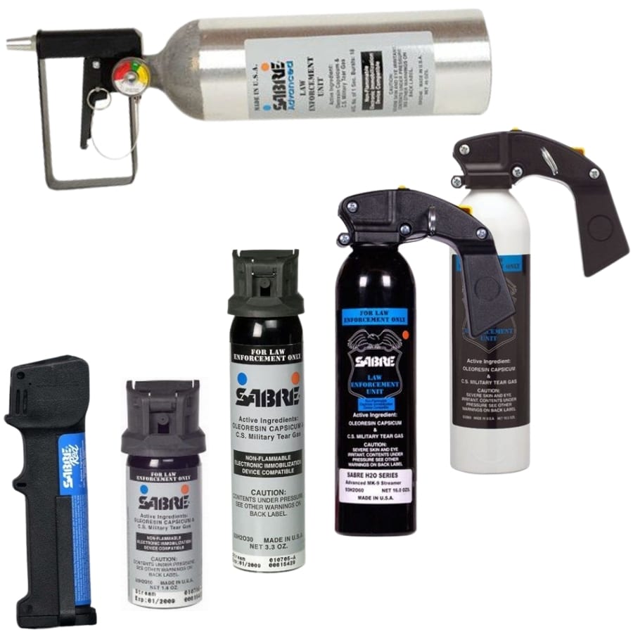 Sabre Advanced Pepper Spray OC/CS or MC - Tactical & Duty Gear