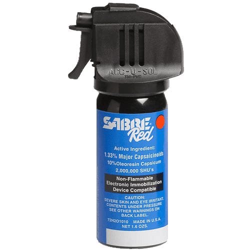SABRE Red MK-2 law enforcement foam pepper spray canister made in USA