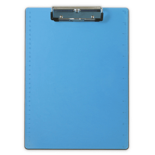 Saunders SAUNDERS - BLUE ACRYLIC CLIPBOARD 21567 - Notepads, Clipboards, &amp; Pens