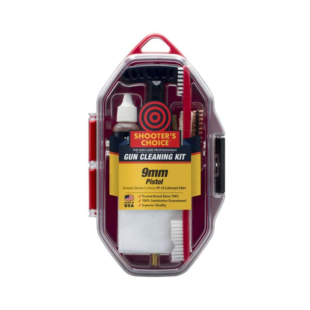 Shooter’s Choice Rifle, Pistol, and Shotgun Gun Cleaning Kits – .45 -