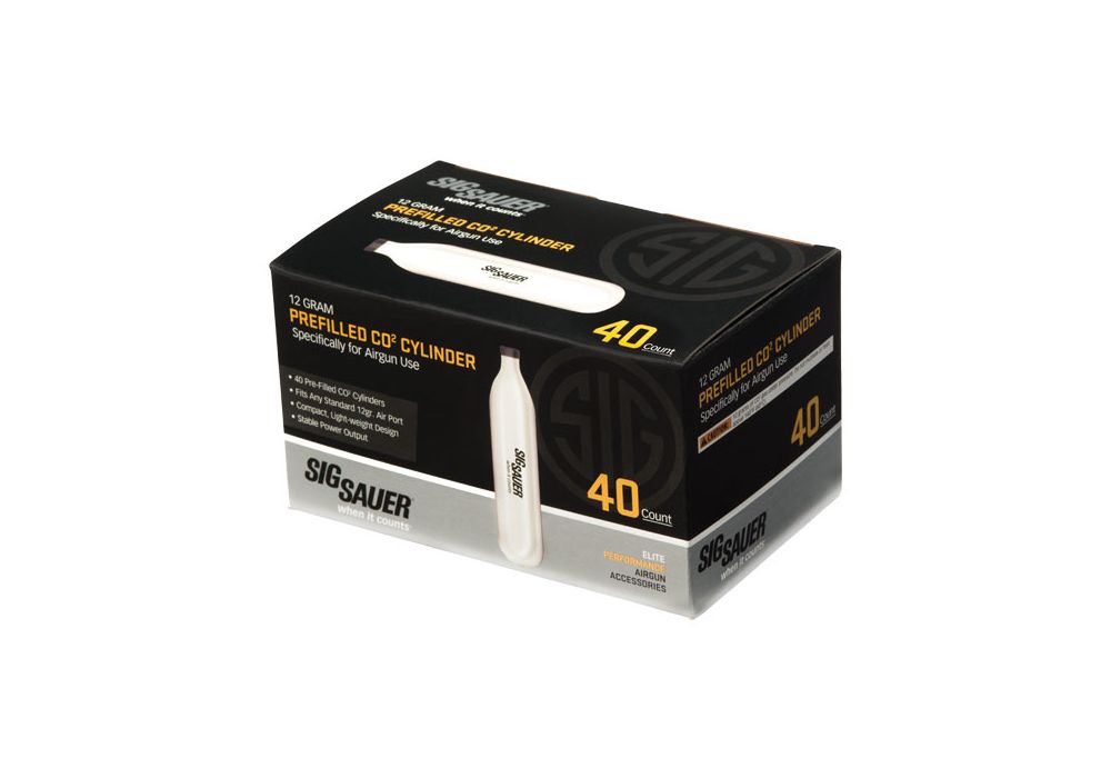 SIG SAUER Prefilled CO2 Cylinder - 40 Pack