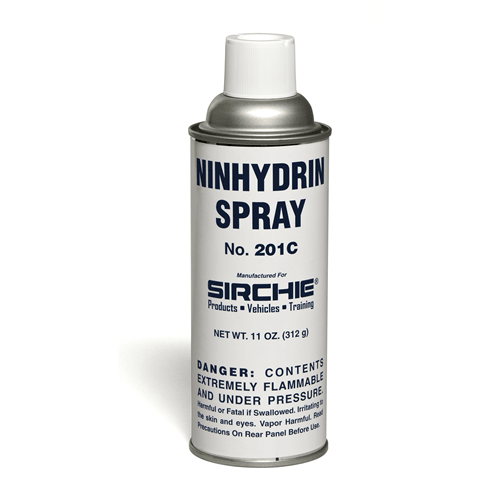 Sirchie Ninhydrin Spray 11oz forensic fingerprint developer 201C ...