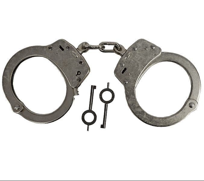 Smith & Wesson Model 100 Chain-Linked Handcuffs - Nickel