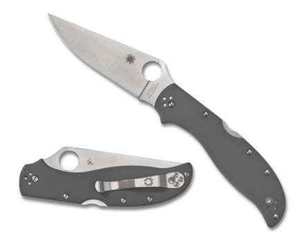 Spyderco Strech 2 XL Grey G-10 CPM CRU-WEAR - Newest Products