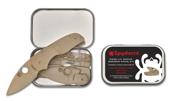 Spyderco WOODEN KIT LIL' NATIVE - Newest Products
