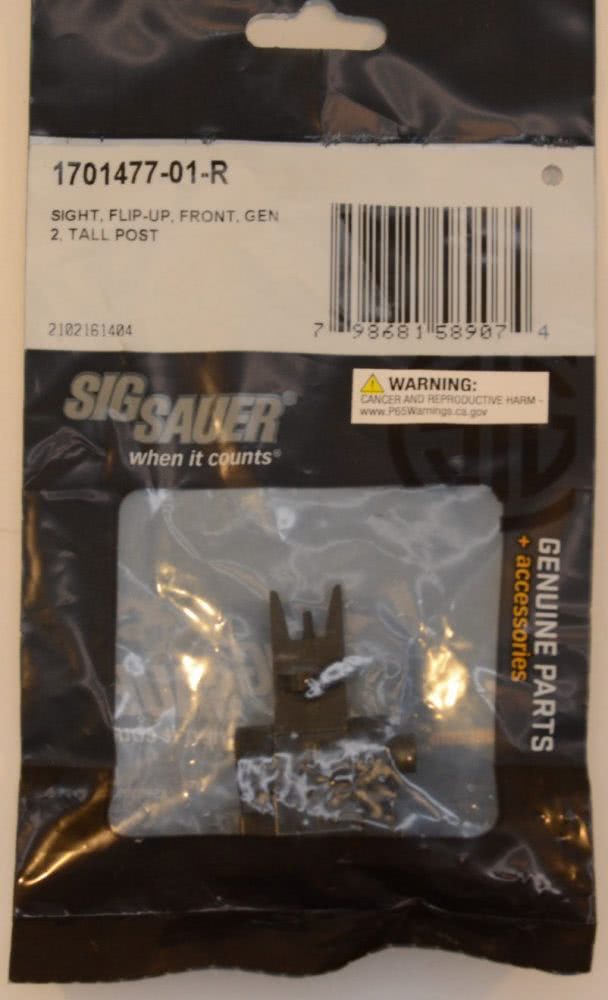 SIG SAUER Sight, Flip-Up, Front, Gen 2, Tall Post - Newest Products