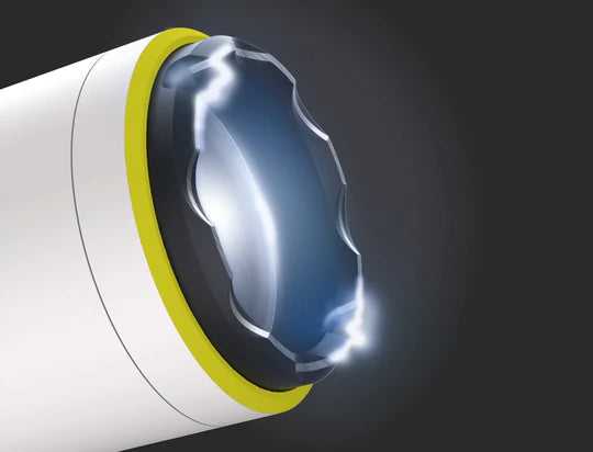 TASER StrikeLight 2 white retail box front, product packaging showing model 100065