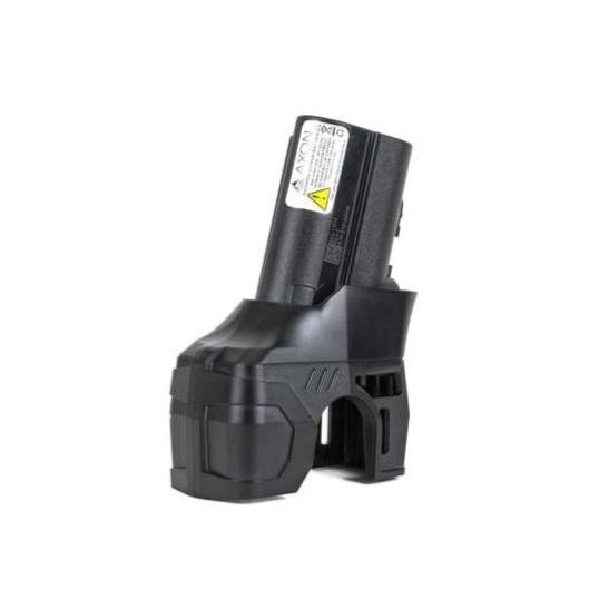 TASER XPPM 11010 Extended Performance Power Magazine in black, battery contacts and housing detail