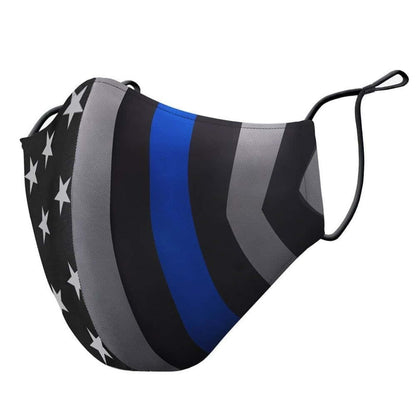 Thin Blue Line Premium Face Mask - Face Masks