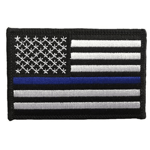Thin Blue Line Public Safety Flag Patches Thin Blue/Red/Silver/Gold Line