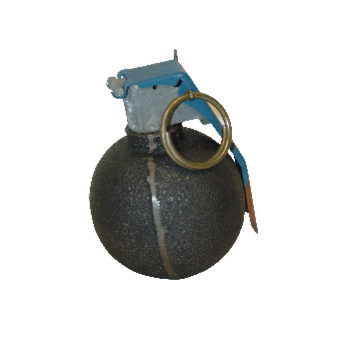 5ive Star Gear Inert Grenade Paperweight - Pineapple, Baseball, or Lemon Shaped - Baseball