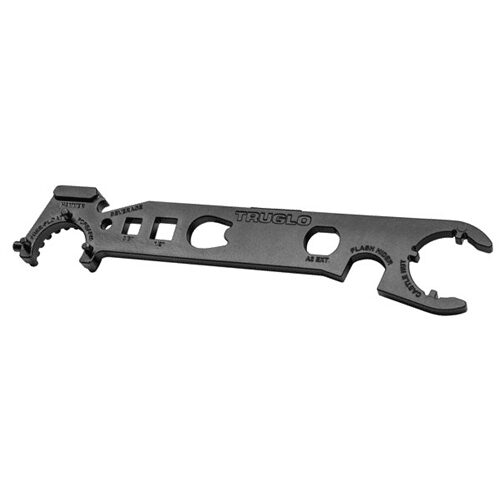 TRUGLO AR-15 armorer's wrench with castle nut, flash hider, and barrel nut tools