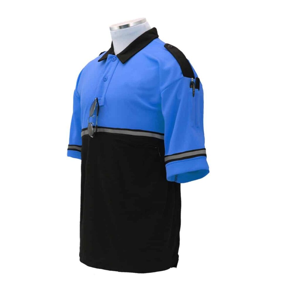 Poly/Cotton Two-Tone Bike Patrol Uniform Polo Shirt - Bike Patrol Clothing