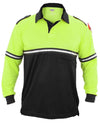 Two-Tone Long Sleeve Bike Patrol Uniform Polo Shirt (Plain or with POLICE, SHERIFF, EVENT STAFF, SECURITY, and more) - Bike Patrol Clothing