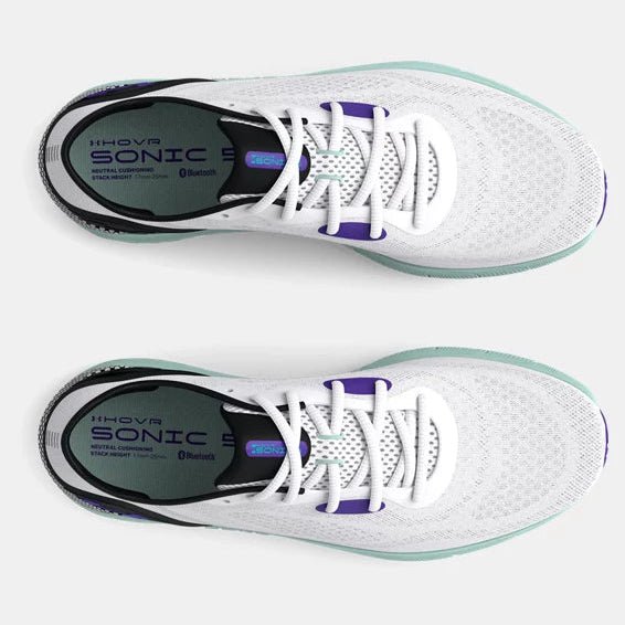 Under Armour Women's UA HOVR™ Sonic 5 Running Shoes - White/Black, 7