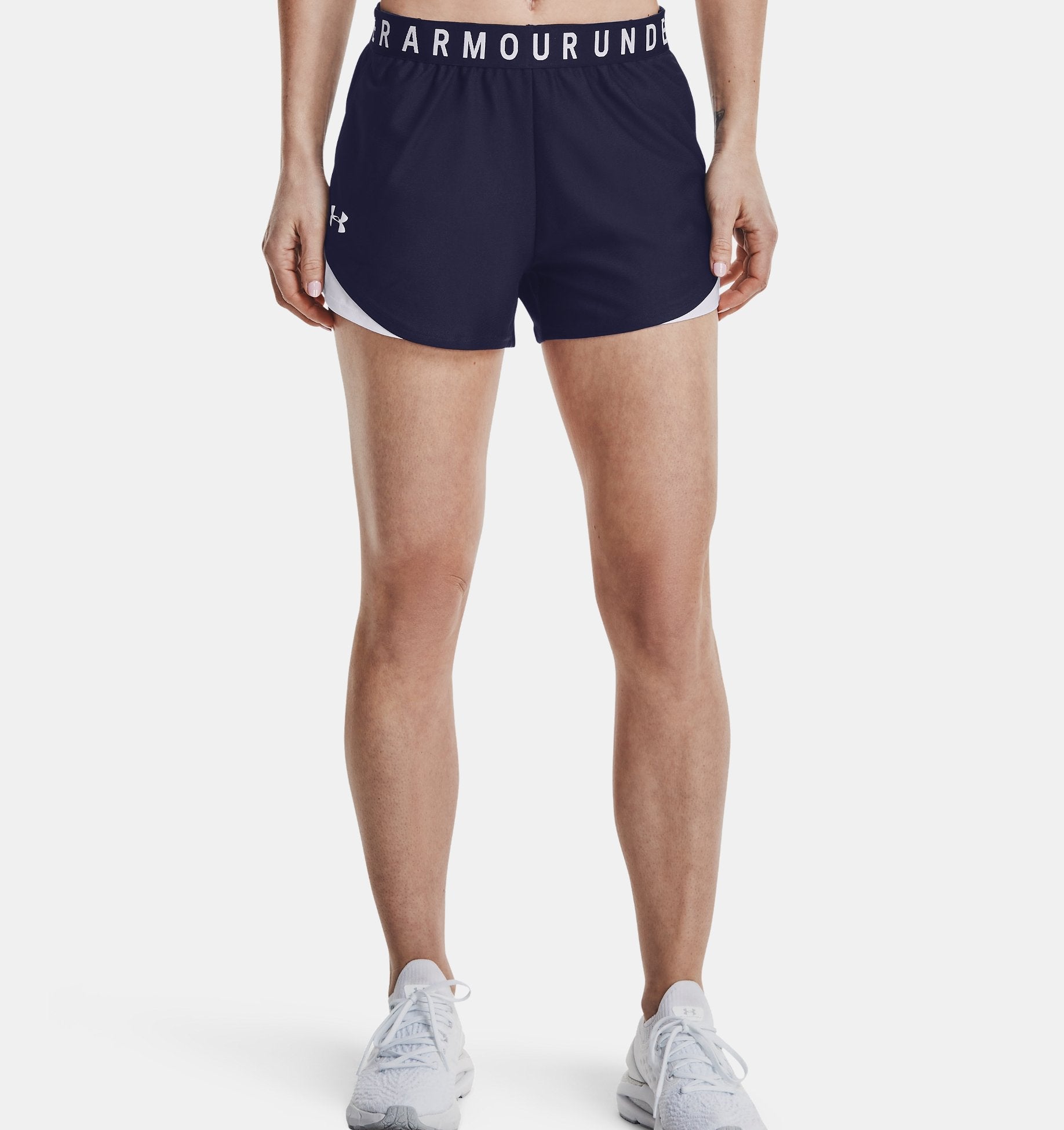 Under Armour Women's UA Play Up 3.0 Shorts 1344552 - Midnight Navy, 2XL