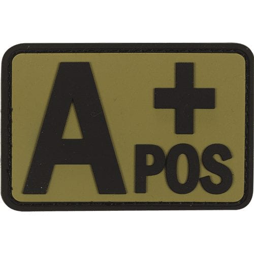 Voodoo Tactical Blood Type A+ Patch 07-0991 - Miscellaneous Emblems