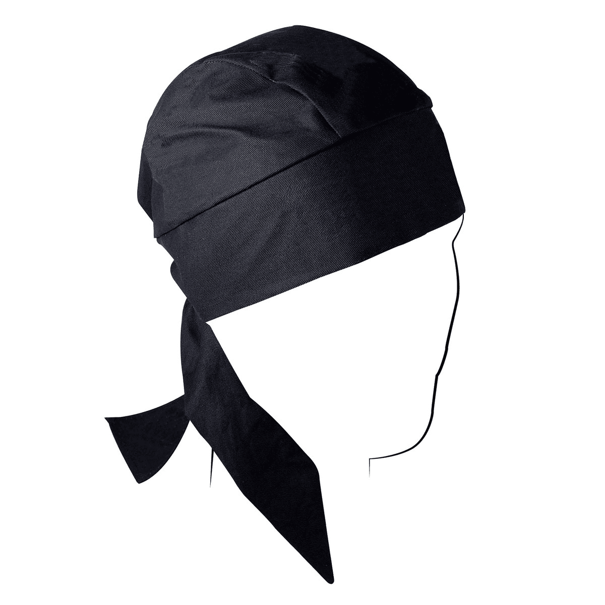 Zan Headgear Deluxe Flydanna - Black - Cotton