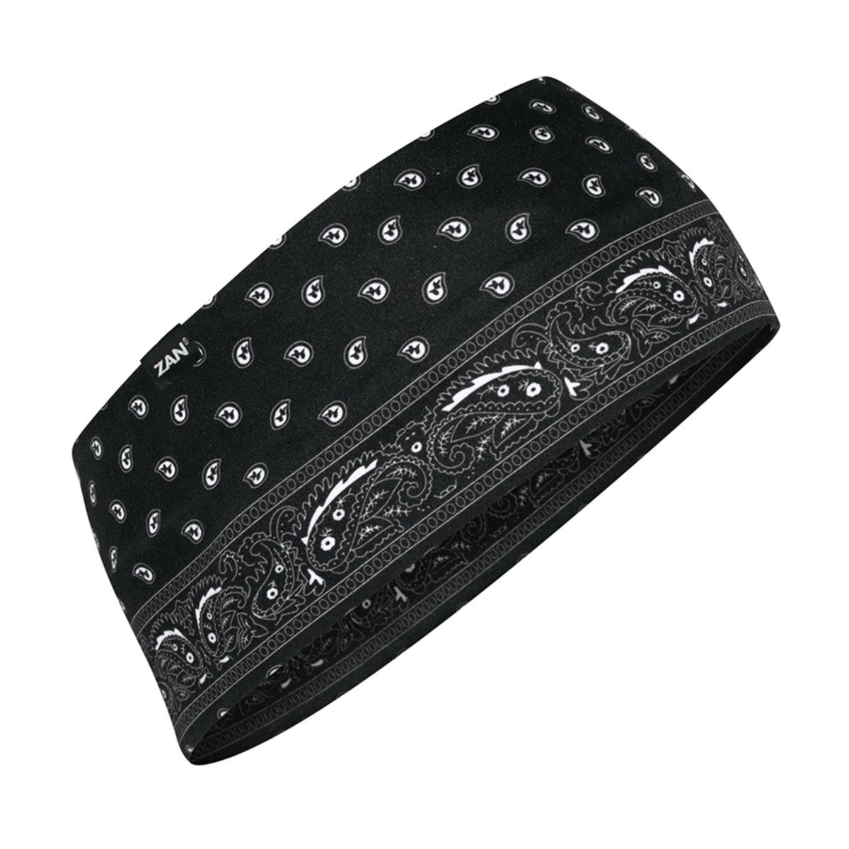 Zan Headgear Headband SportFlex Series - Black Paisley